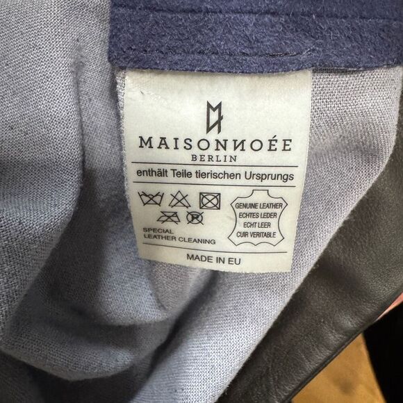 Maisonnoee navy and black suede leather tank top size XS - Picture 5 of 5